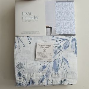 Beau Monde Linen Blend Shower Curtain